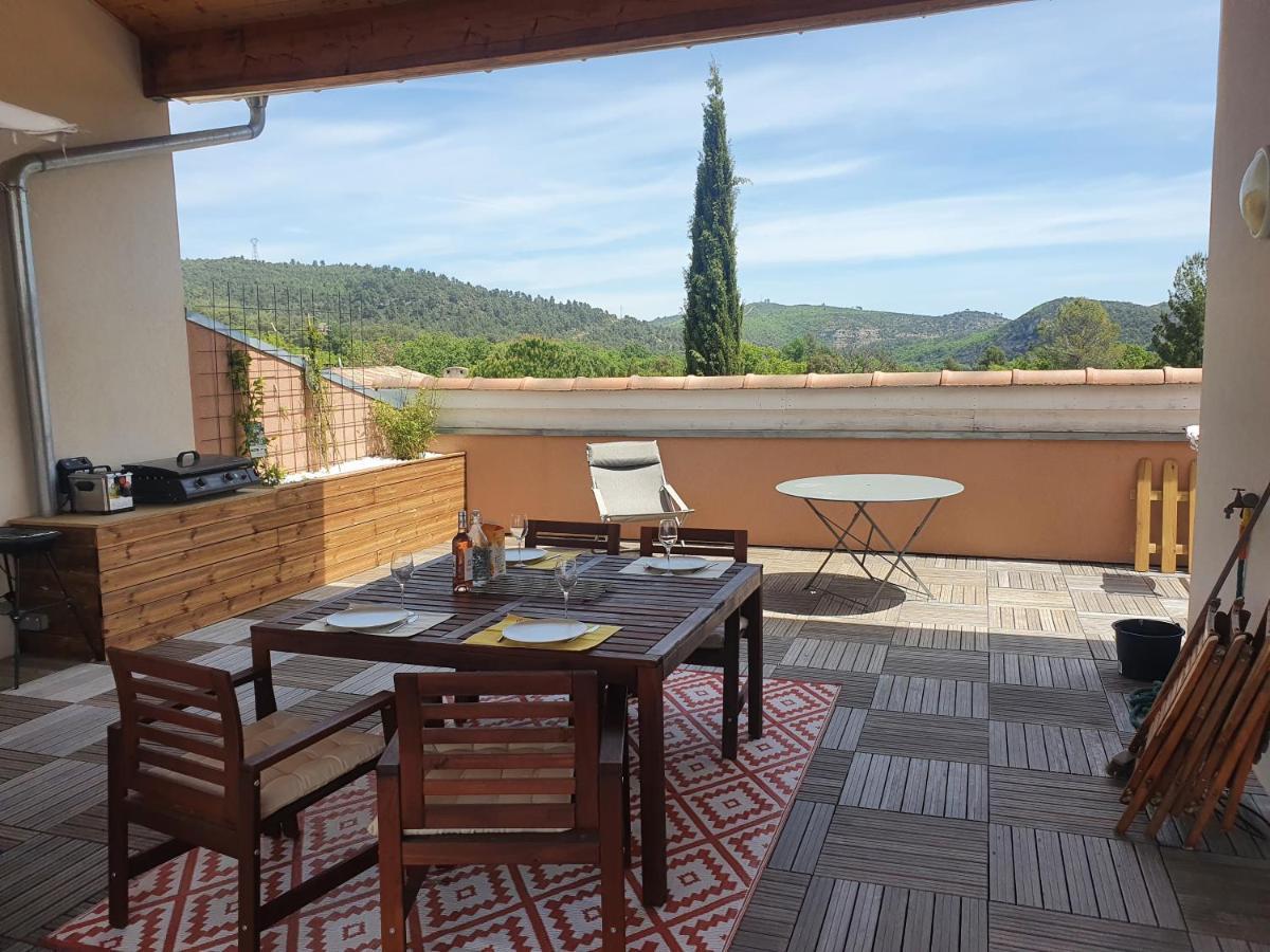 Terrasse 130M2 Panoramique Avec Climatisation Piscine - 3 Chambres Greoux-les-Bains Exterior photo